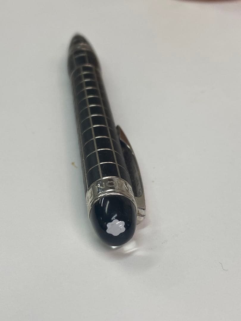 モンブラン スターウォーカー ボールペン メタルラバー格子柄（中古美品）