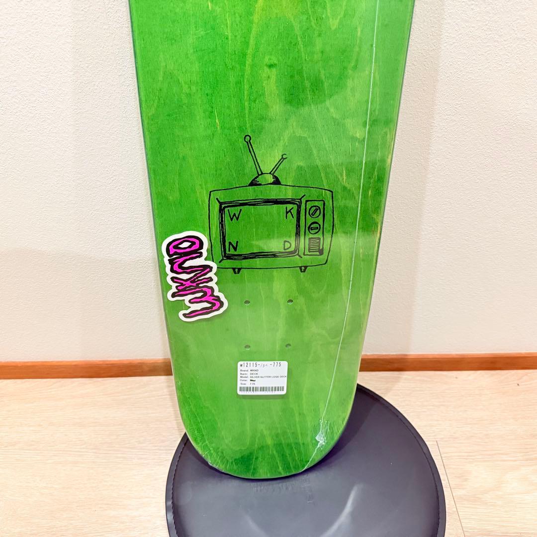 新品　WKND TVロゴ デッキ 7.75 グリーン　スケボー　廃盤　ボード