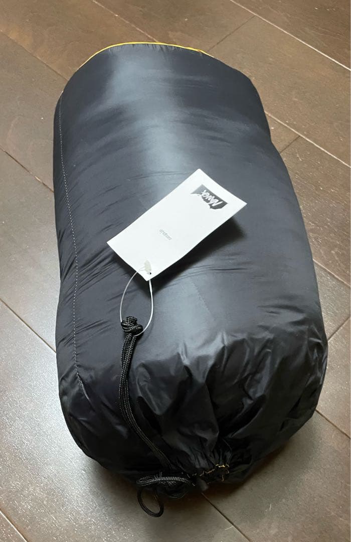 NANGA ダウン寝袋 イエロー/ブラック 80%ダウン