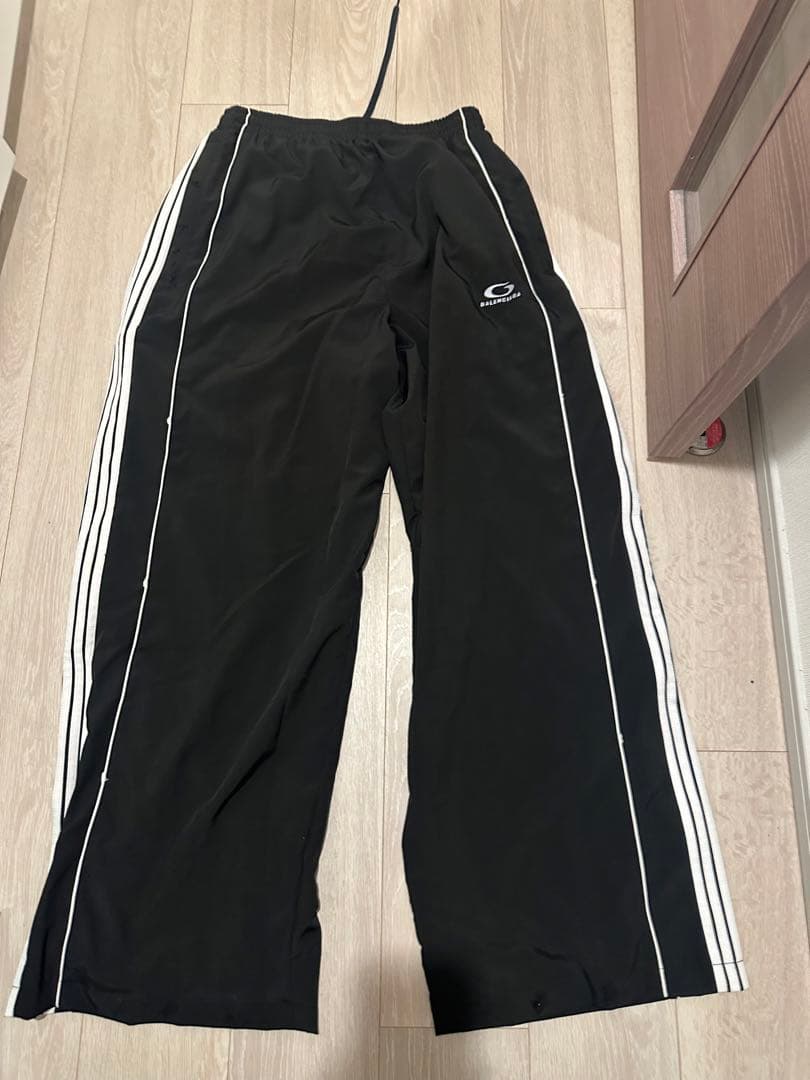 正規品 BALENCIAGA tracksuit ブラックジャージパンツ