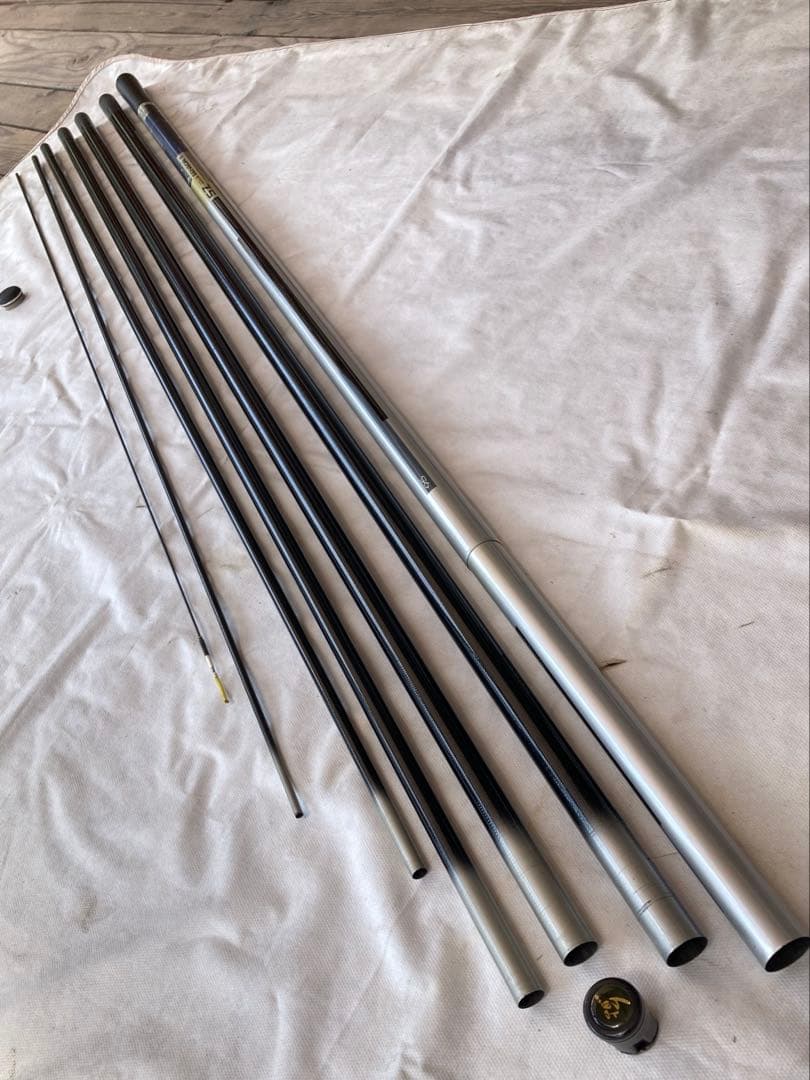 銀影　鮎竿
