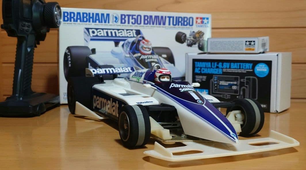 タミヤブラバムBT50競技用スペシャルLEDライト付＆プロポバッテリー…付セット