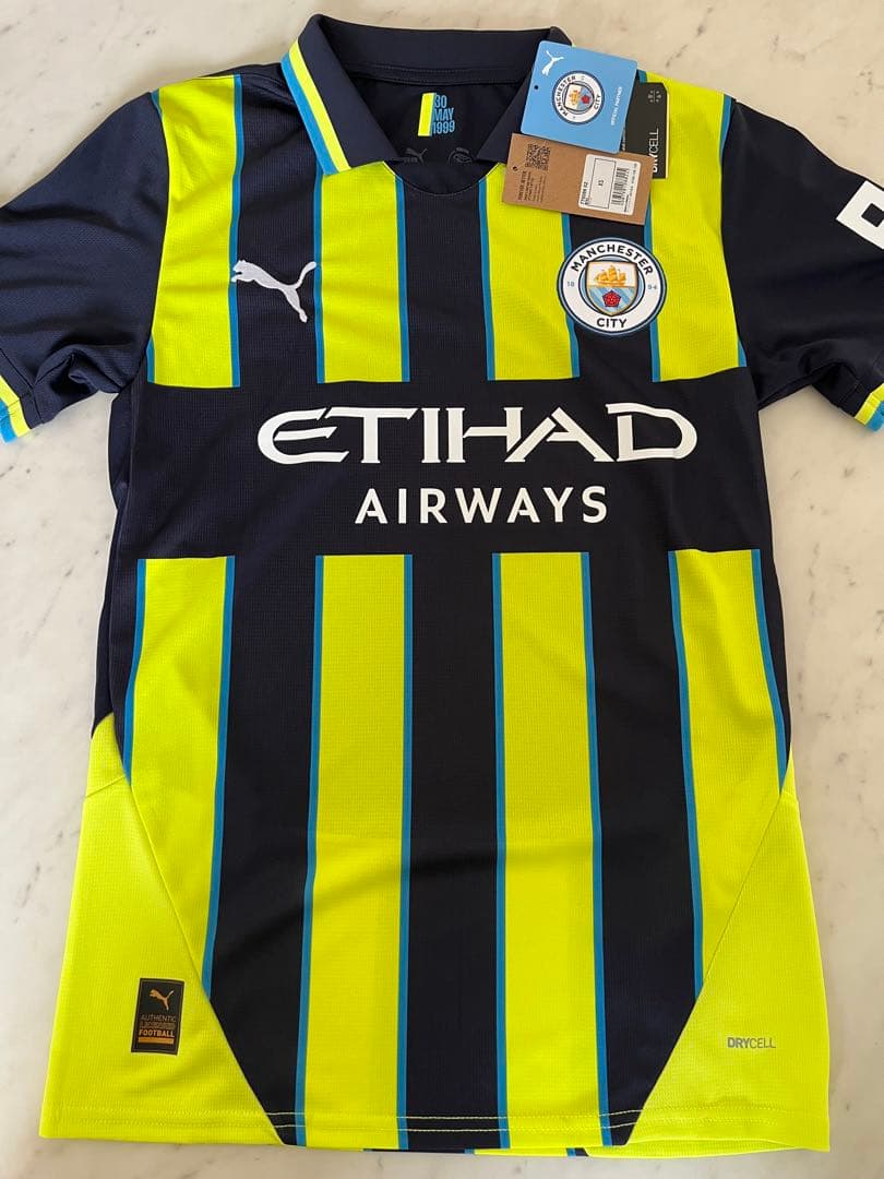 【新品未使用】24-25 マンチェスターシティ AWAY オーセンティック XS