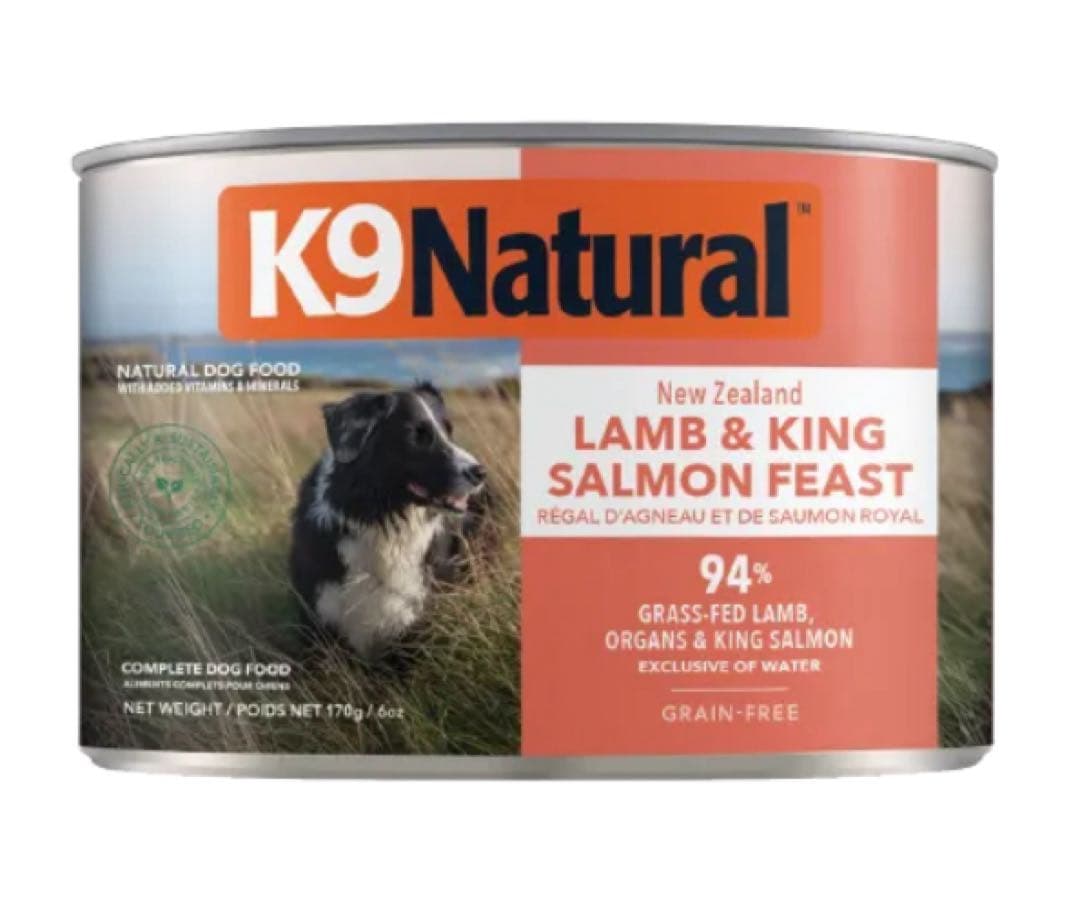 K9 Natural ラム&キングサーモン170g16缶　お好きな個数で購入可能