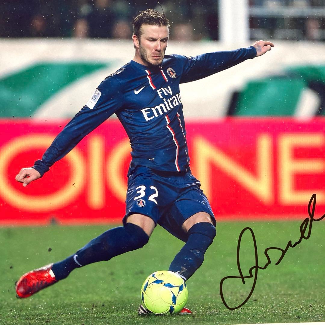 セール中…デビット・ベッカム直筆サイン入り超 特大写真…イングランド代表…