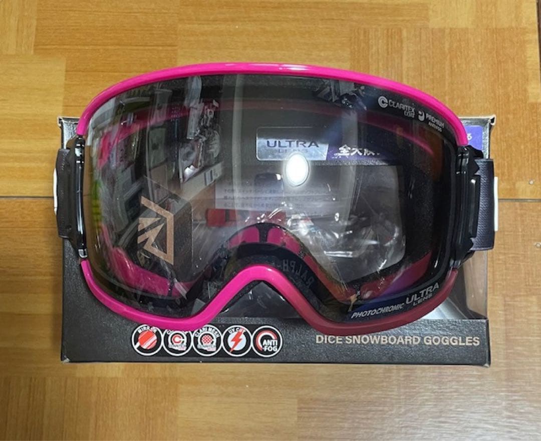 DICE新品BANKゴーグル 調光ウルトラマゼンタ人気モデル 29%OFFダイス