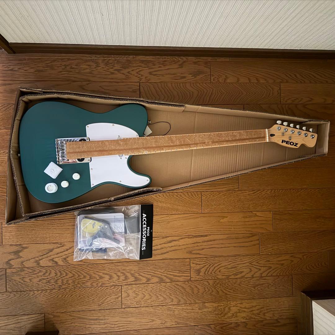 PEOZ スマートエレキギター 緑 メイプルネック【新品未使用】