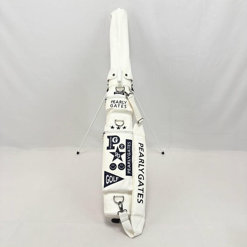 ゆりのはな　PEARLY GATES　セルフスタンドバッグ　白　H901