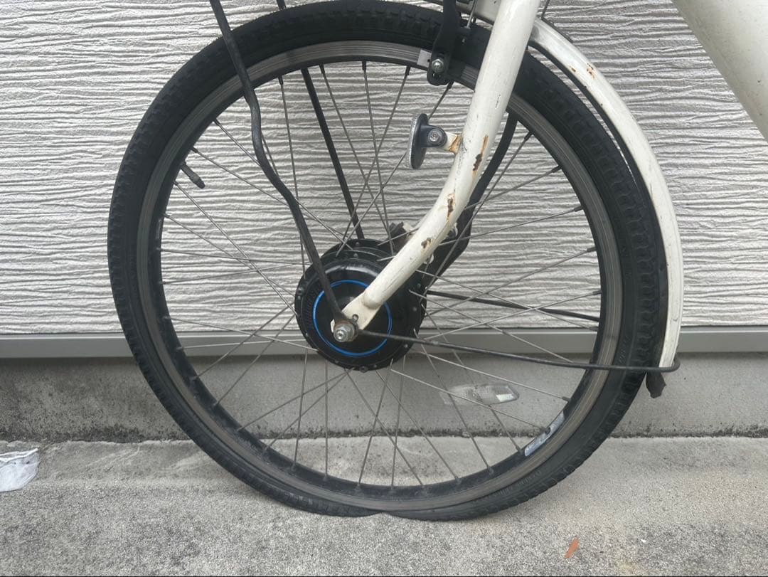 bikke電動アシスト自転車 チャイルドシート付き ホワイト