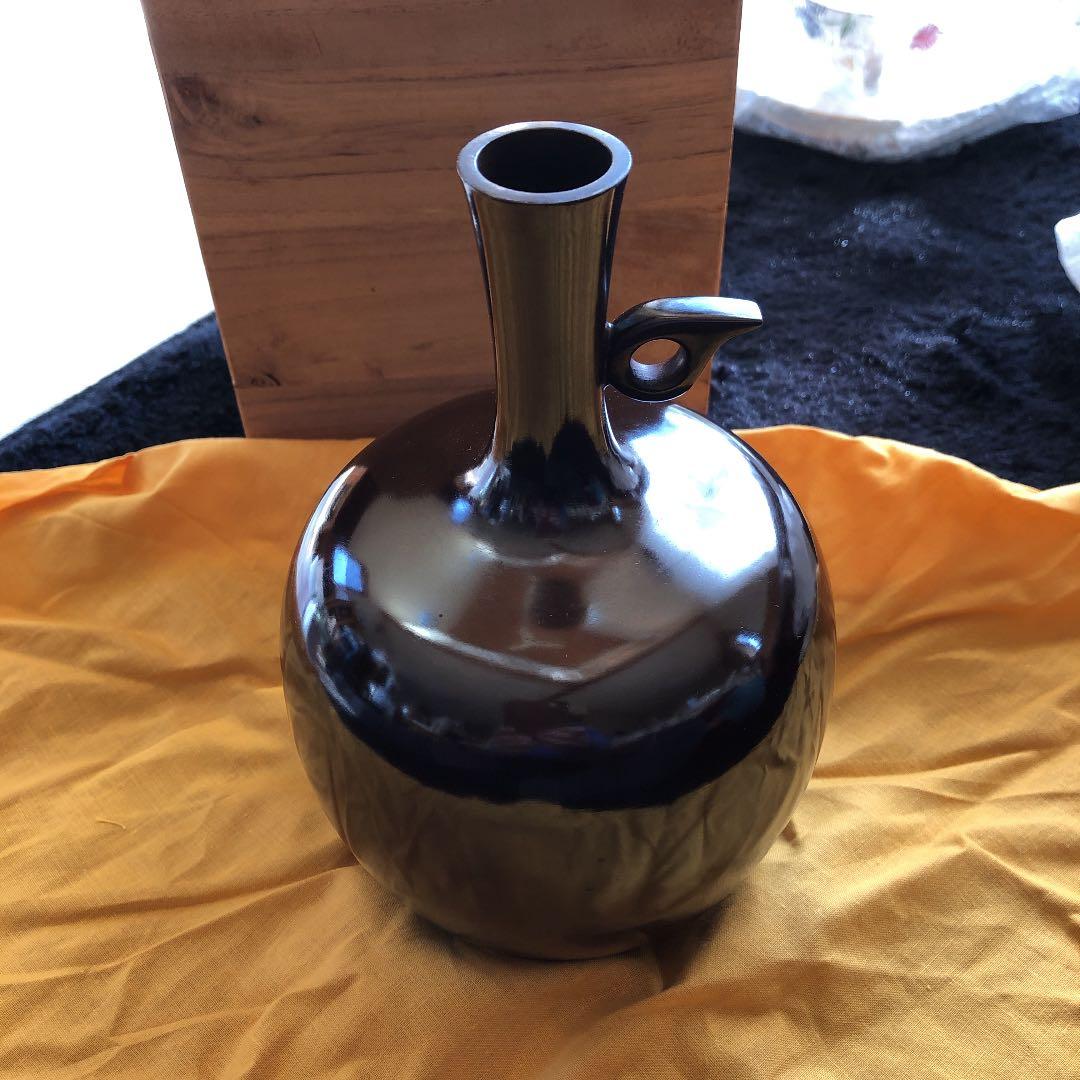 WAKO和光　鋳銅　飾耳花入