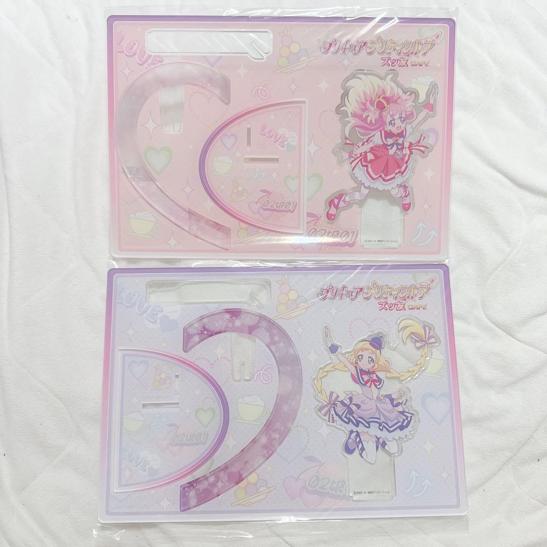 【プチプチ段ボール】プリキュアズッ友カフェ ペアアクリルスタンド