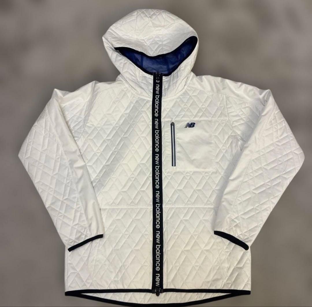 美品‼️New Balance キルティングジャケット ホワイト