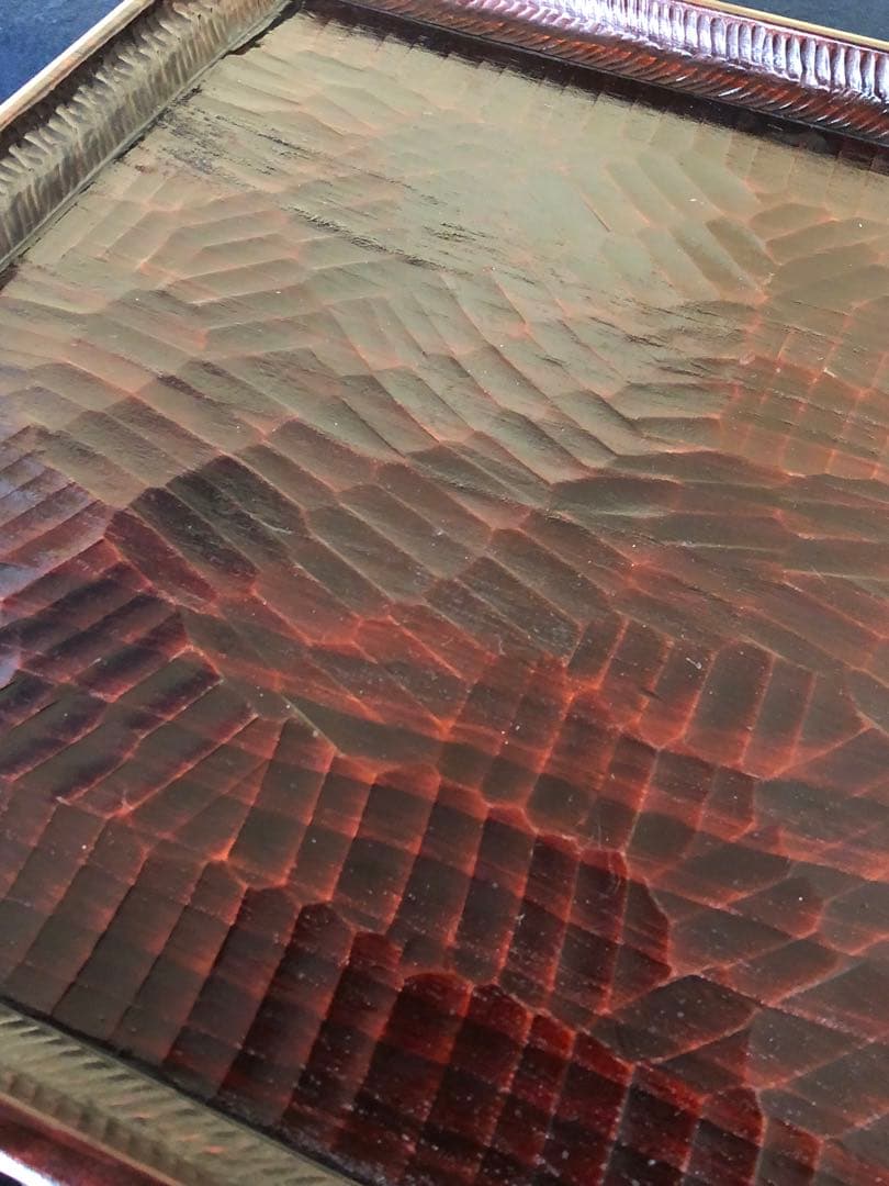 《R》伝統工芸 讃岐彫 四方膳5客 会席膳 讃岐盆 刳抜 260120き5