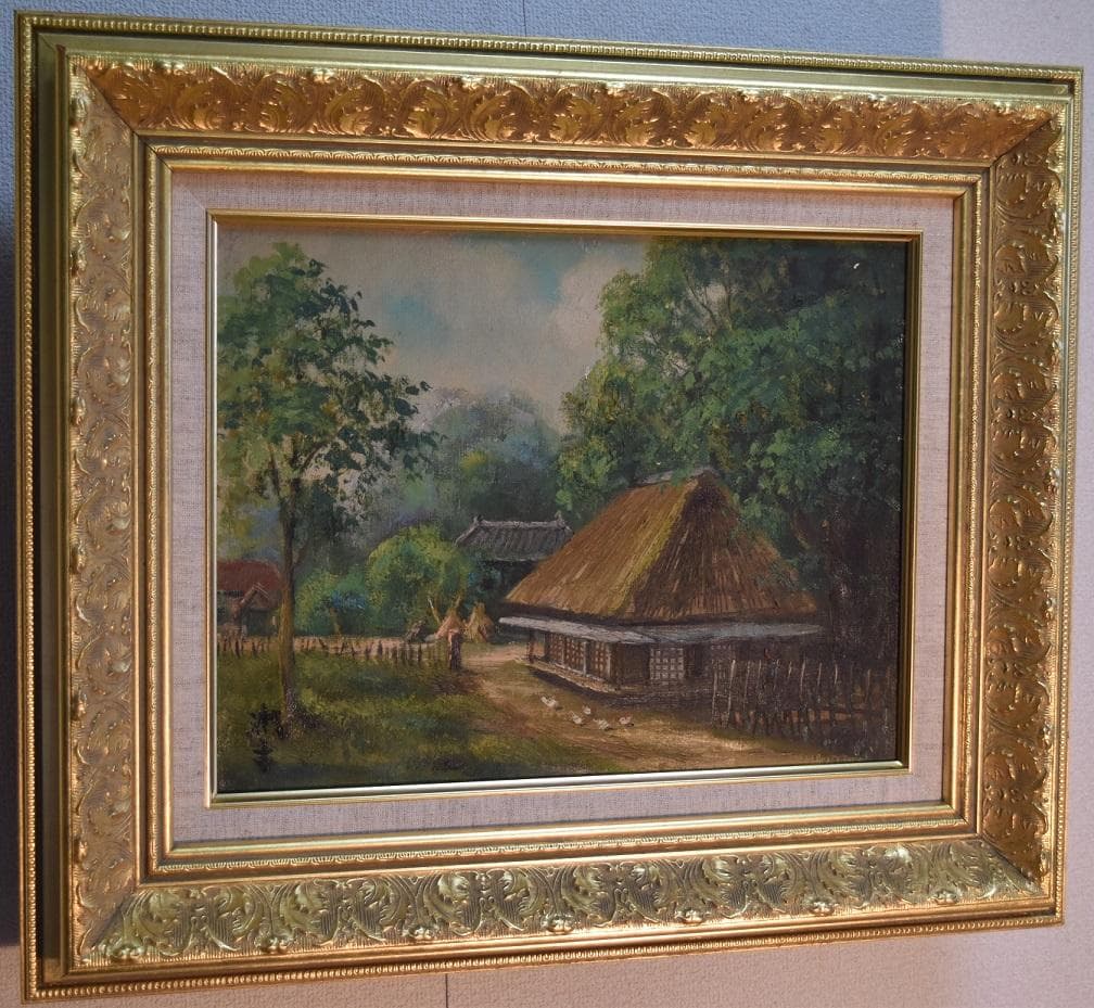 お宝速報❣　コロナ還元値引き！！　洋版画の重鎮・向井潤吉　真作保証　肉筆