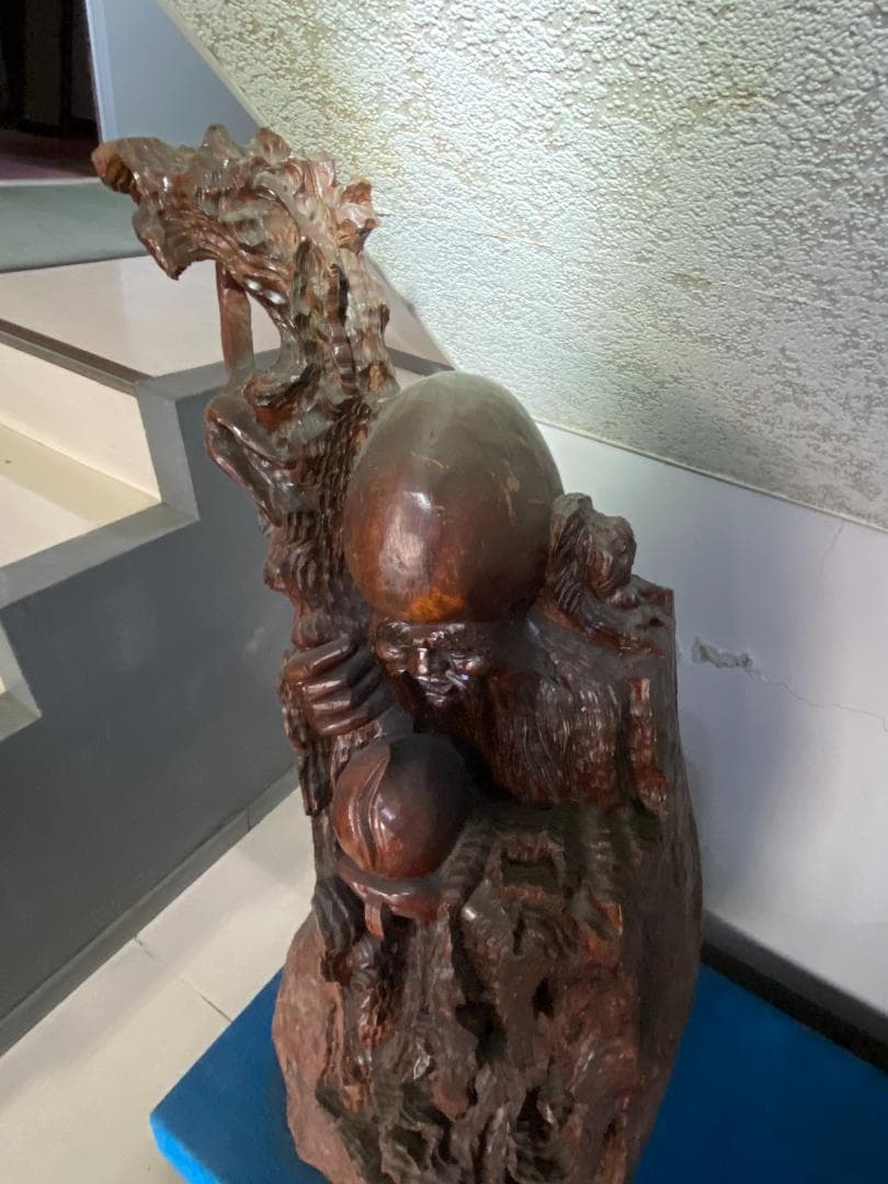 寿老人像(木製）