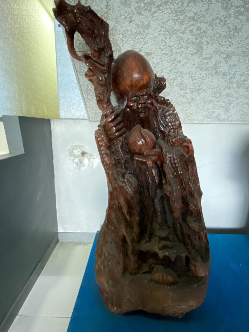 寿老人像(木製）