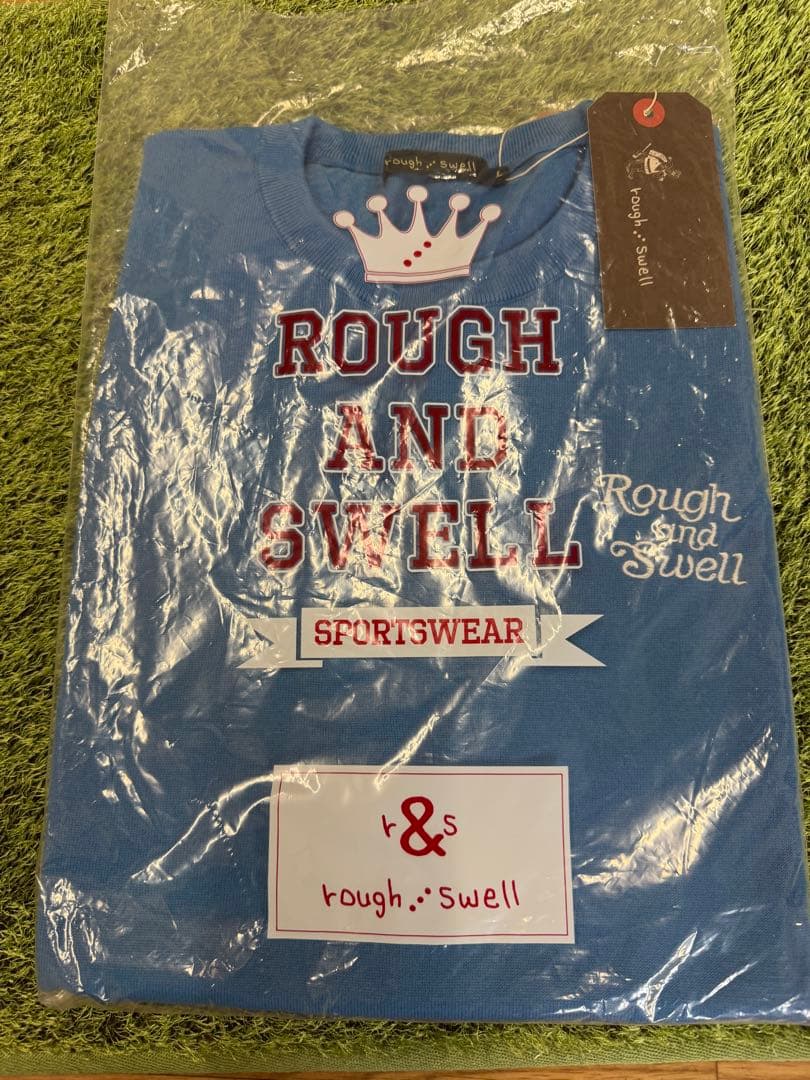 新品正規品【ROUGH&SWELL/L】ニットベストコットン100%