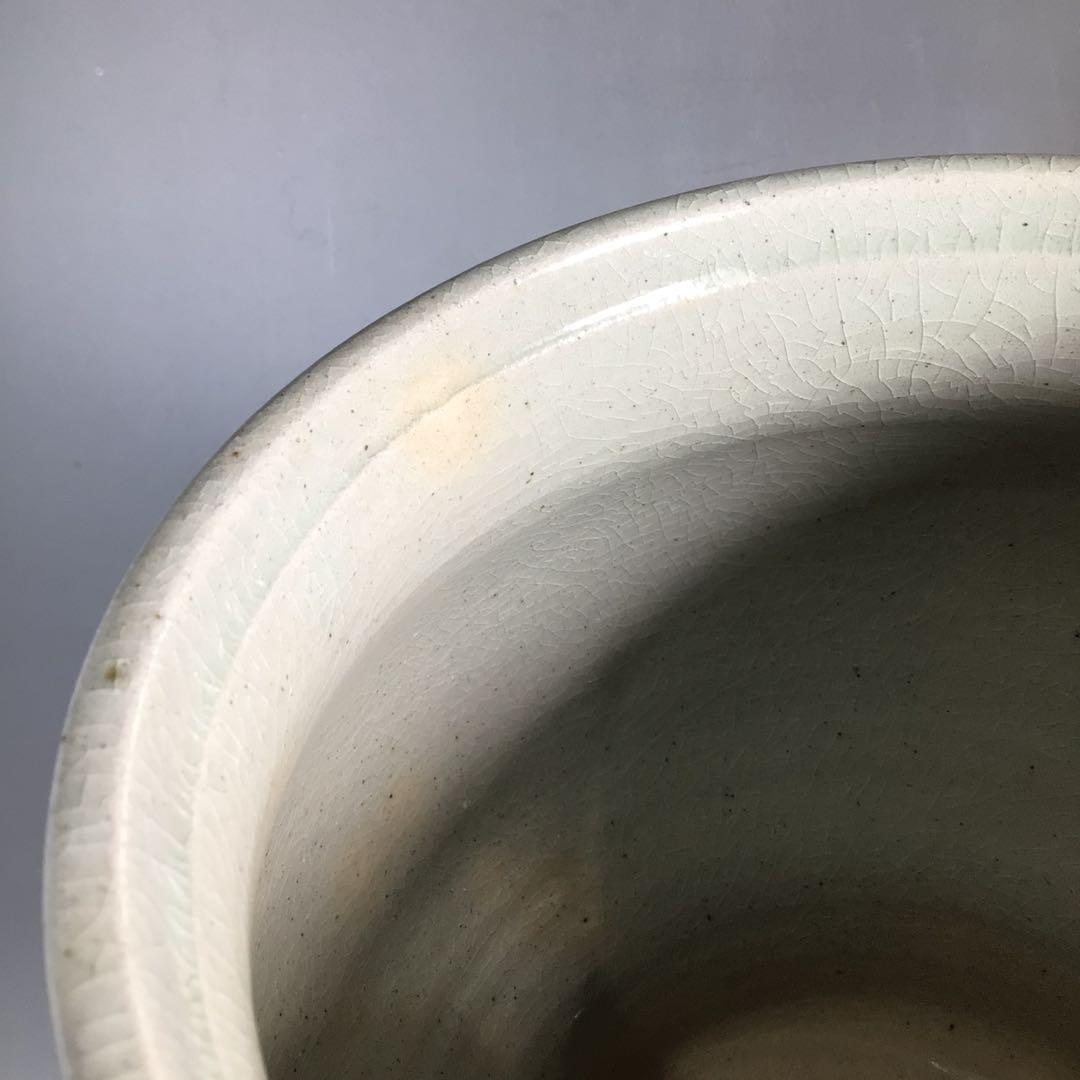 Ｎ３０３　水指　『太仙窯造』『唐草文』『安南手水指』　共箱　茶道具