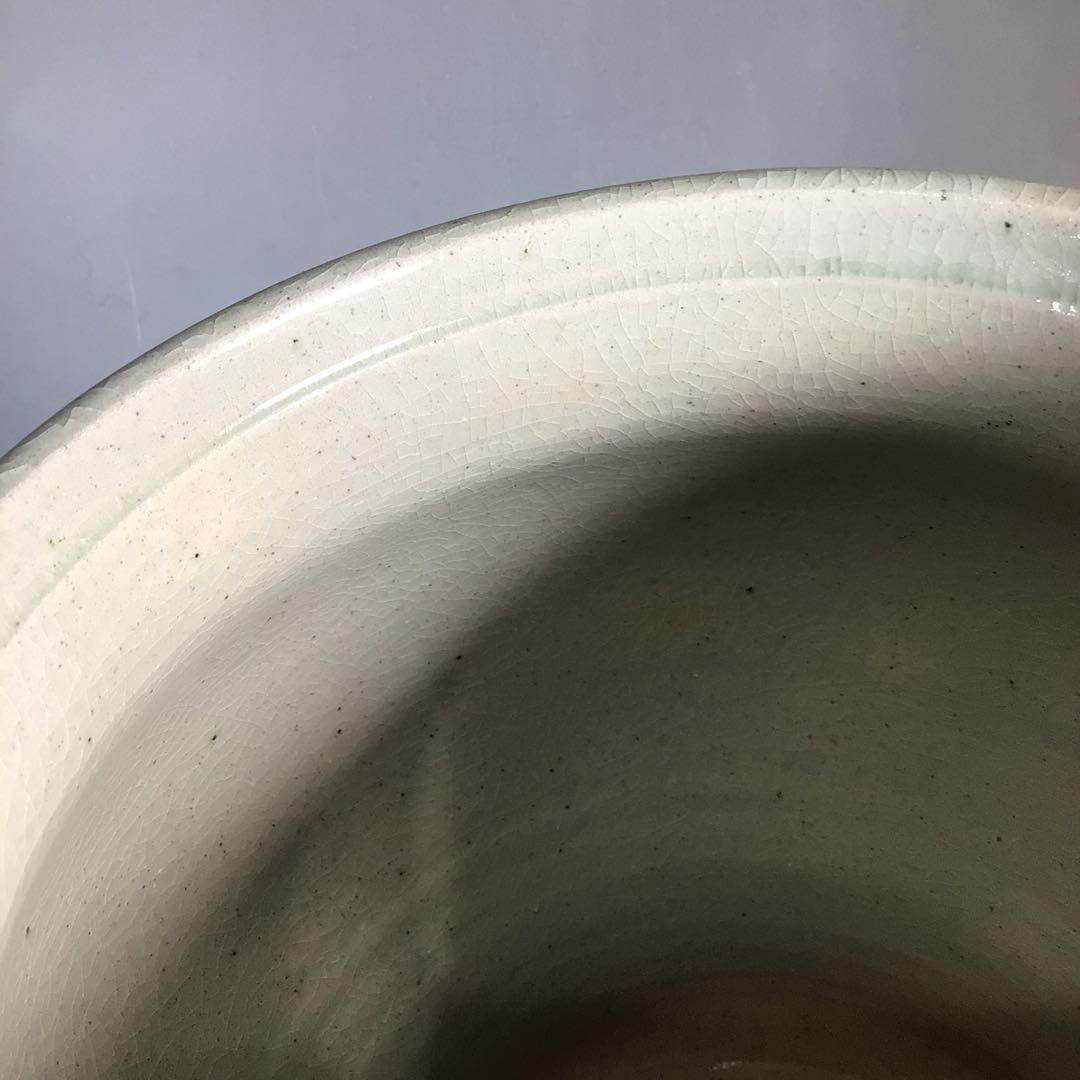 Ｎ３０３　水指　『太仙窯造』『唐草文』『安南手水指』　共箱　茶道具