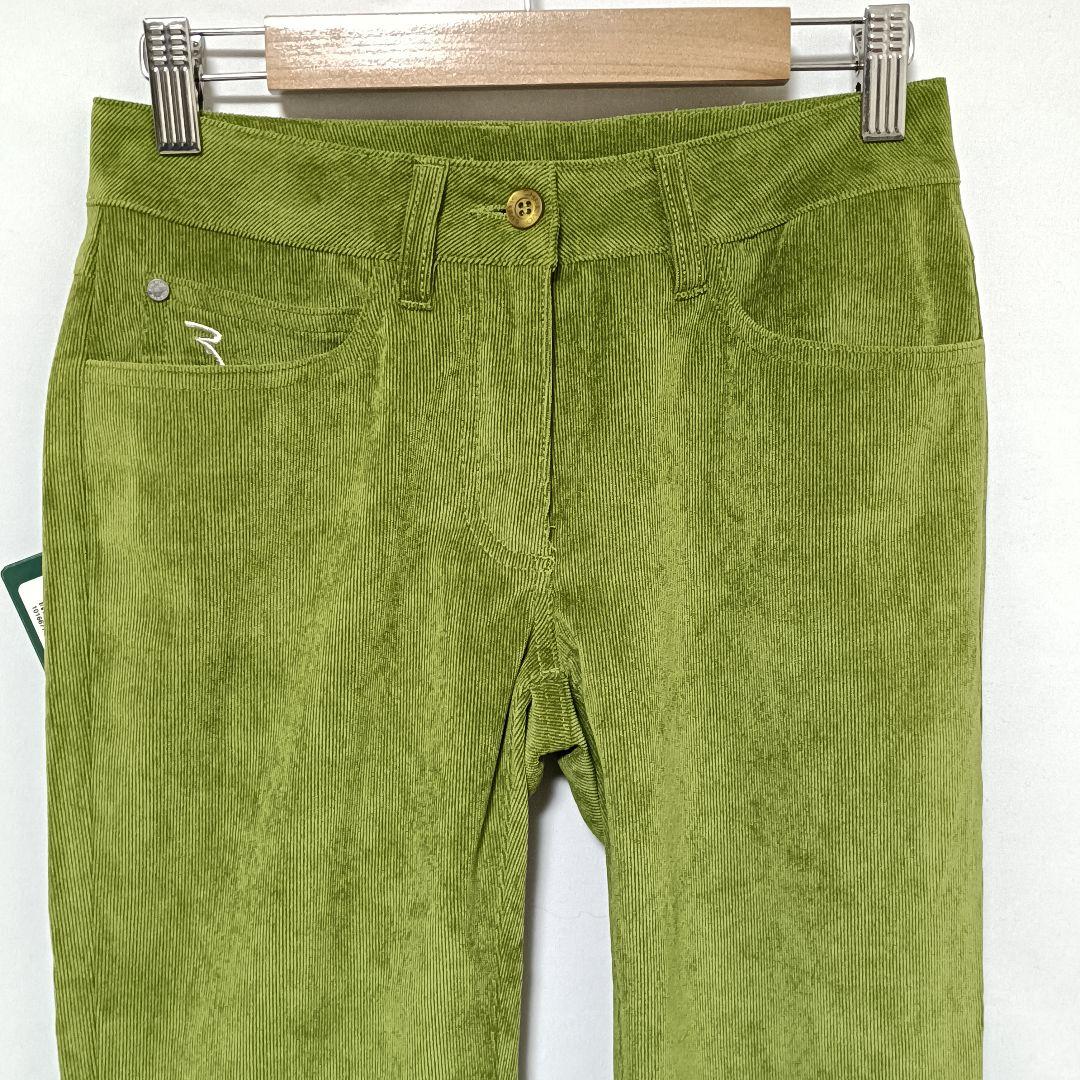 ​美品 CHERVO シェルボ ゴルフパンツ コーデュロイ レディース 38 緑