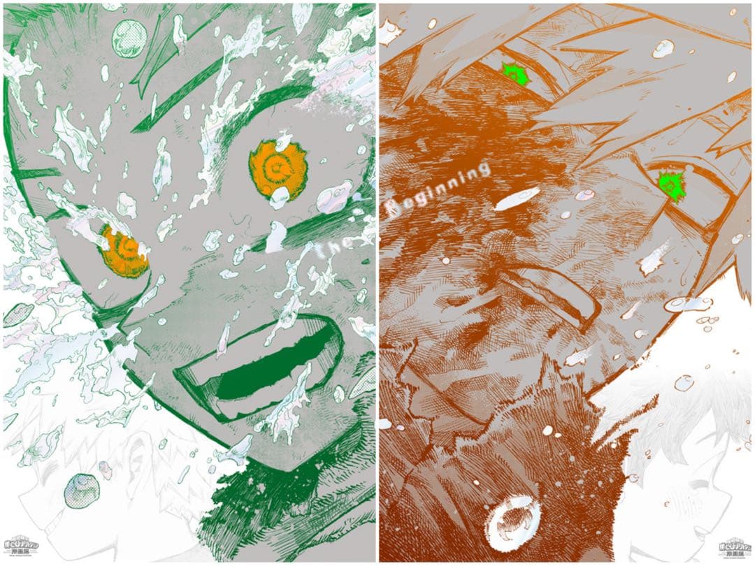 僕のヒーローアカデミア　原画展　ヒロアカ　A2アートポスター　2枚セット