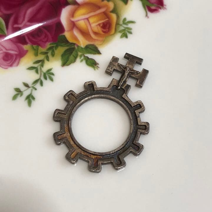 聖品 十字架 アンティーク ロザリオリング イエスキリスト クリスマス