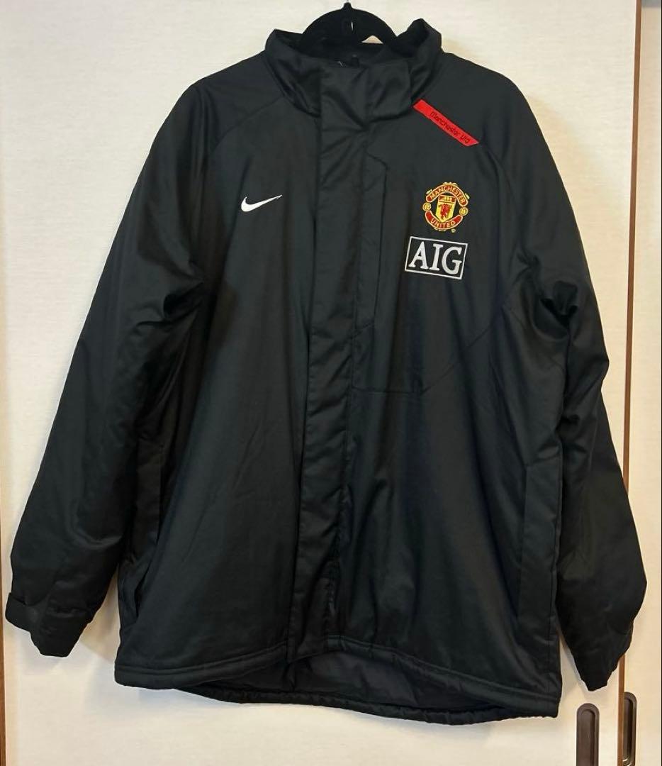 NIKE マンチェスターユナイテッドアウターダウン ブラック Lサイズ