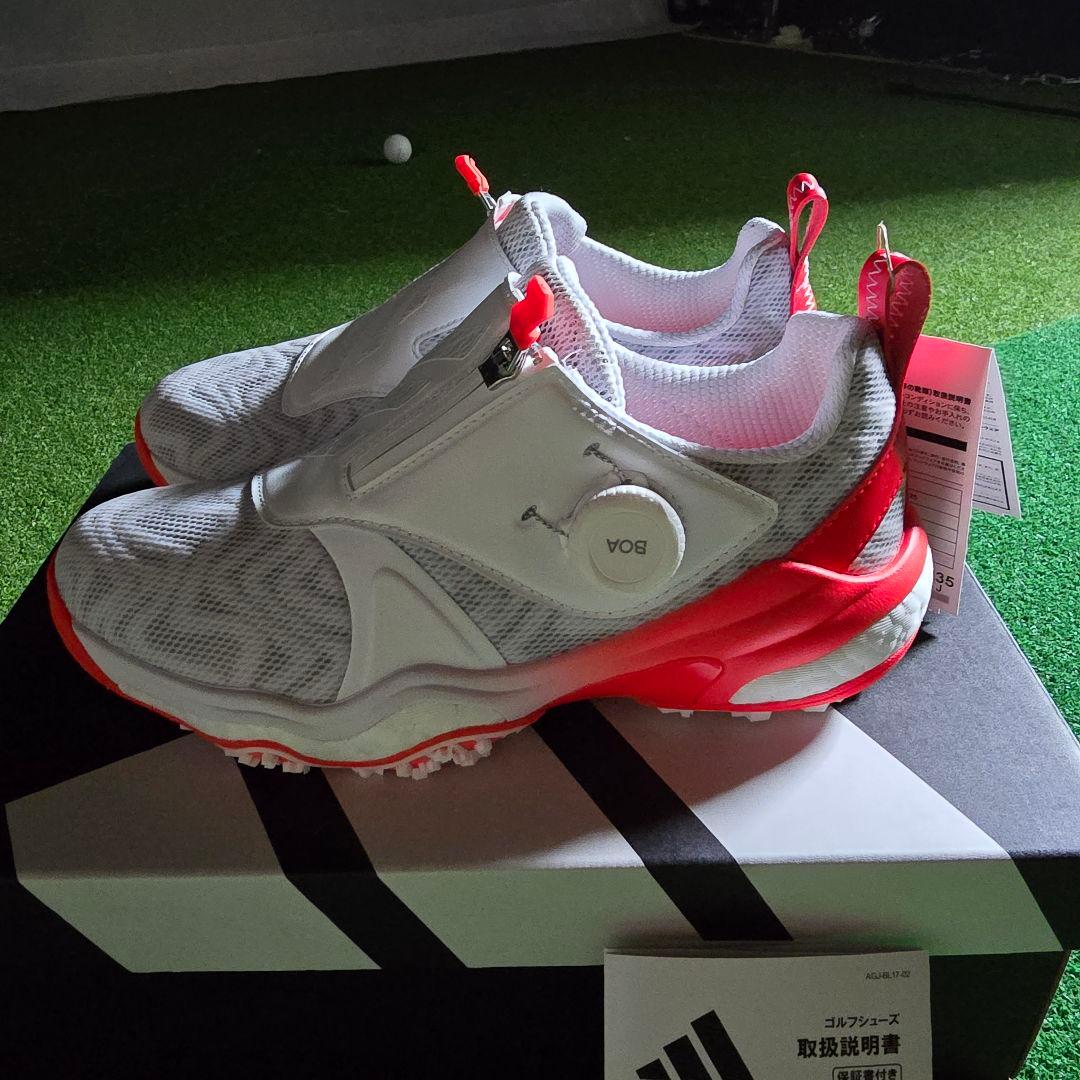 2025モデル 新品アディダスコードカオス25　ボア　ゴルフシューズ 23.5