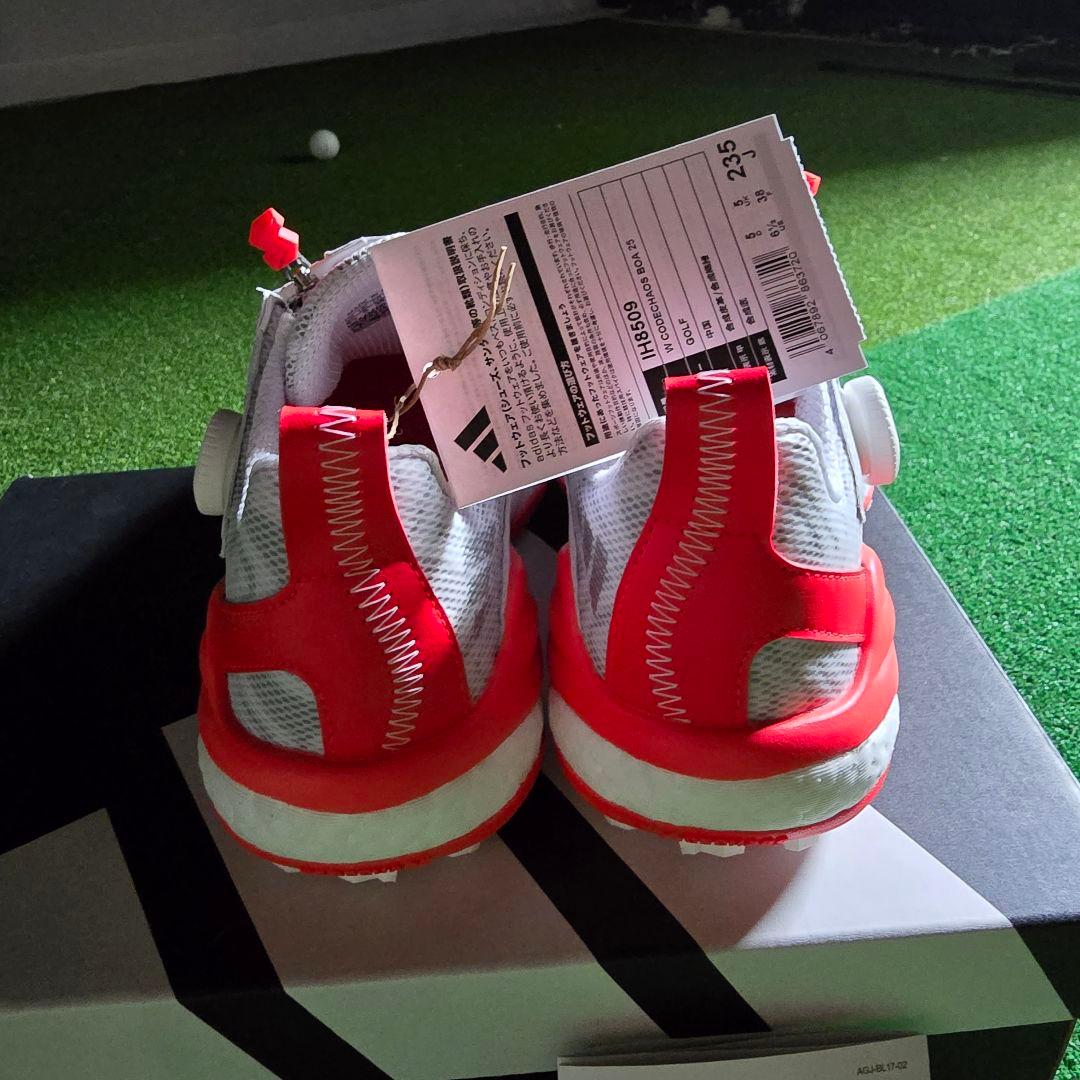 2025モデル 新品アディダスコードカオス25　ボア　ゴルフシューズ 23.5