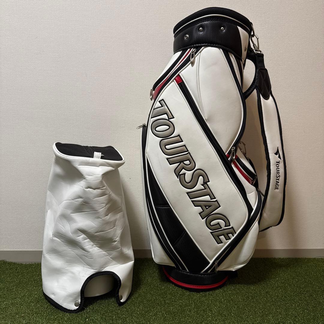 TOURSTAGE ツアーステージ キャディバッグ ホワイト