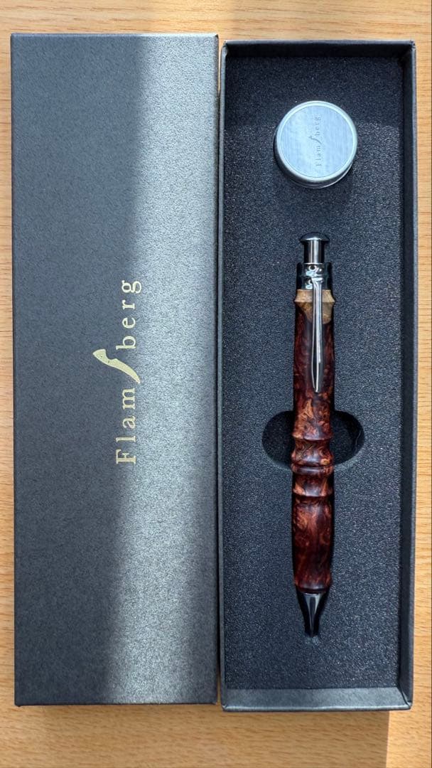 Flamberg 木軸シャープペン サンピューラ ホンジュラスローズウッド瘤杢