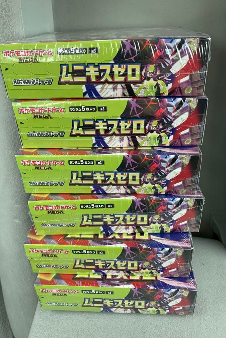 ムニキスゼロ6BOXシュリンク付き新品未開封ポケモンカード