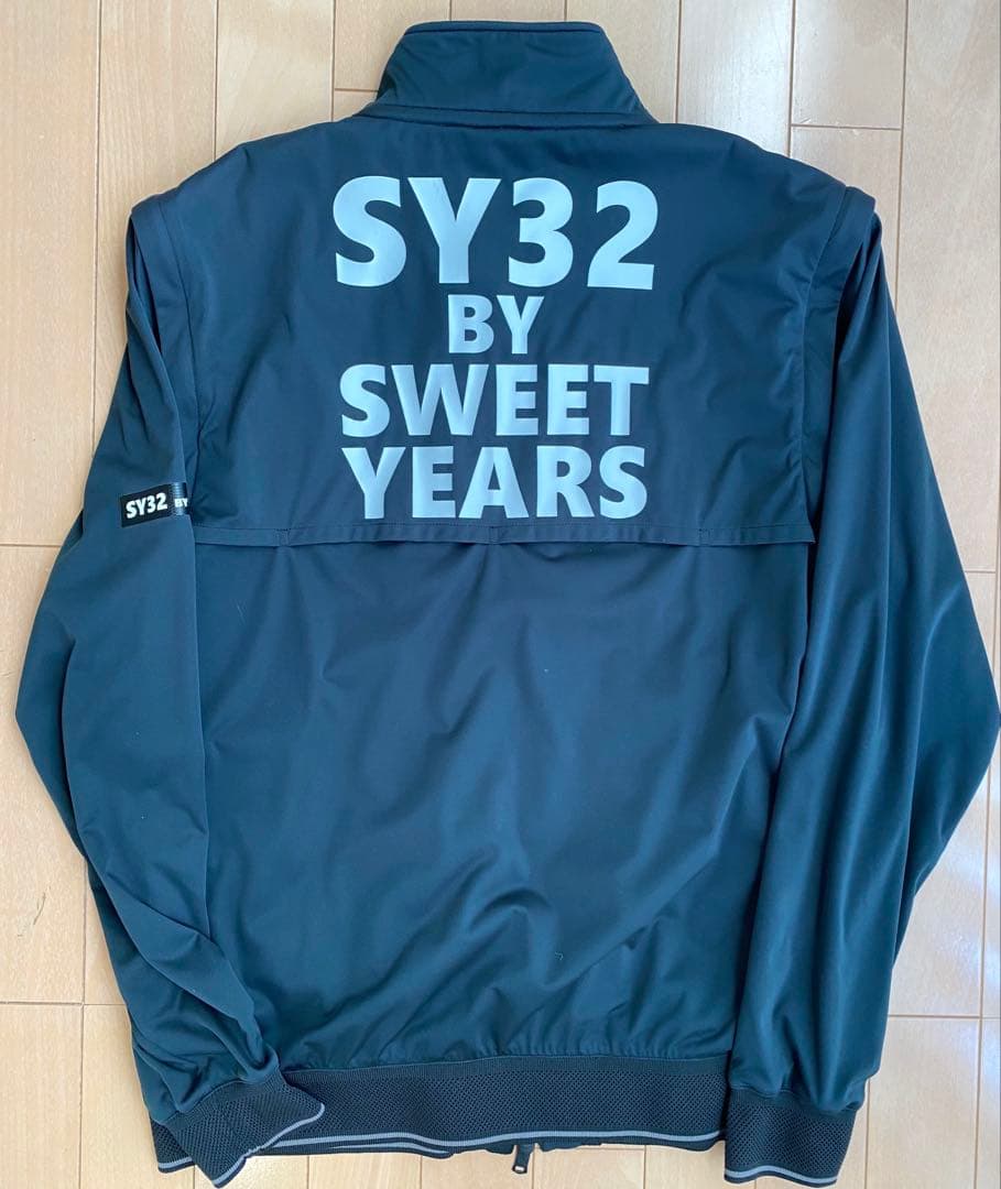 SY32 BY SWEET YEARS ゴルフメンズジャケットLブラック
