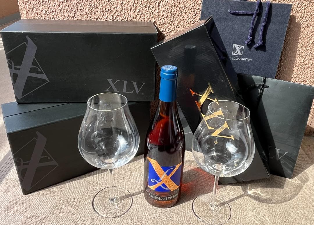 ザビエ・ルイ•ヴィトン XLV 2003 ROSEワイン&専用グラス 新品