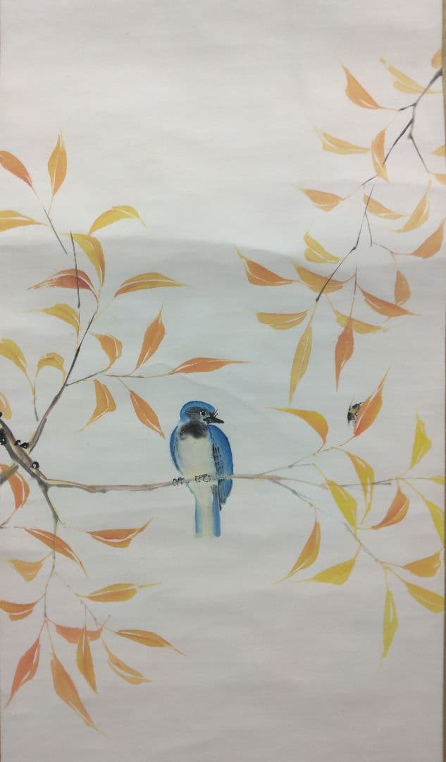 荒木十畝【花鳥画】紙本　掛軸