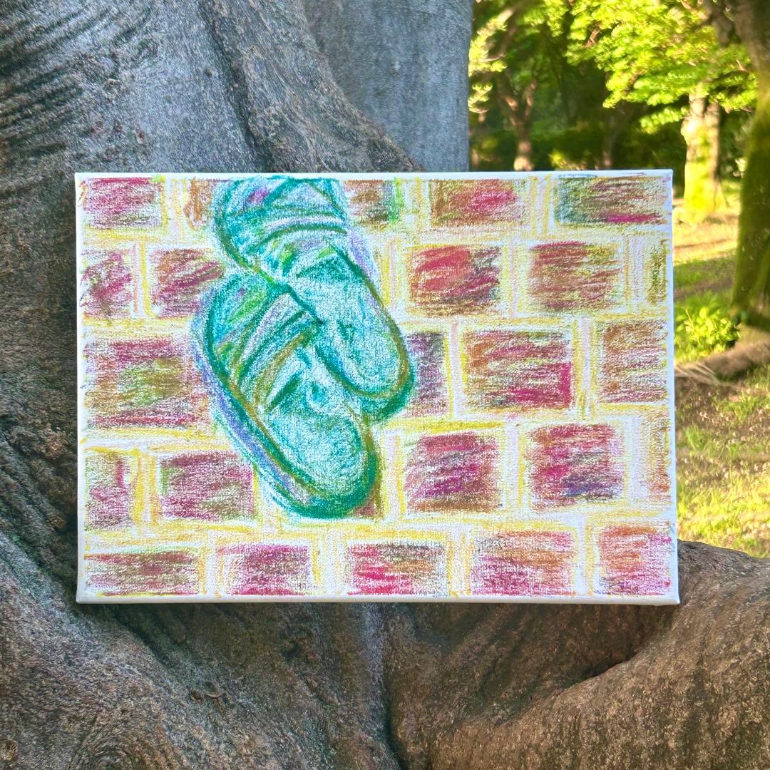 Switch2が欲しくて脱ぎ捨てた靴の絵