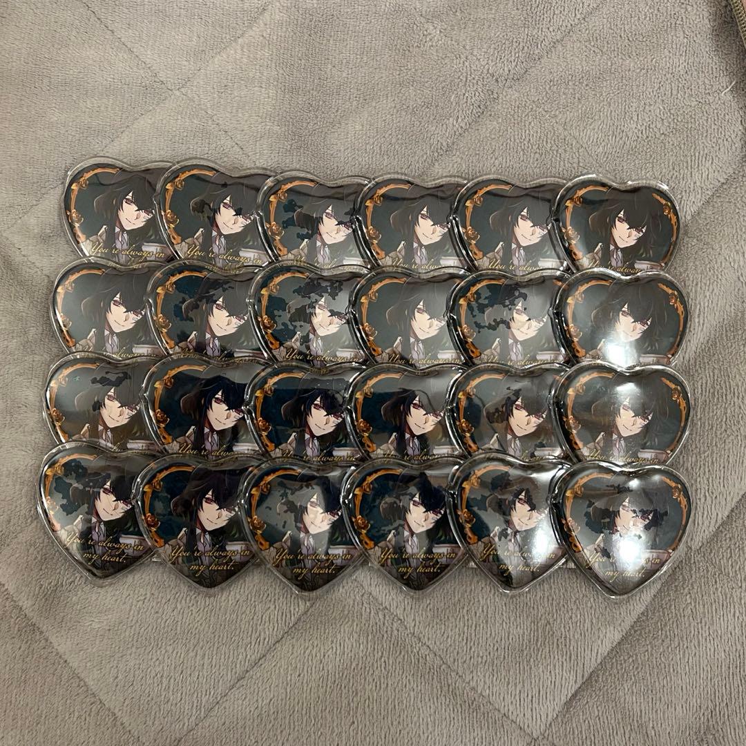 こころあったか缶バッジ あくねこ バスティン ハート缶バッジ 悪魔執事と黒い猫