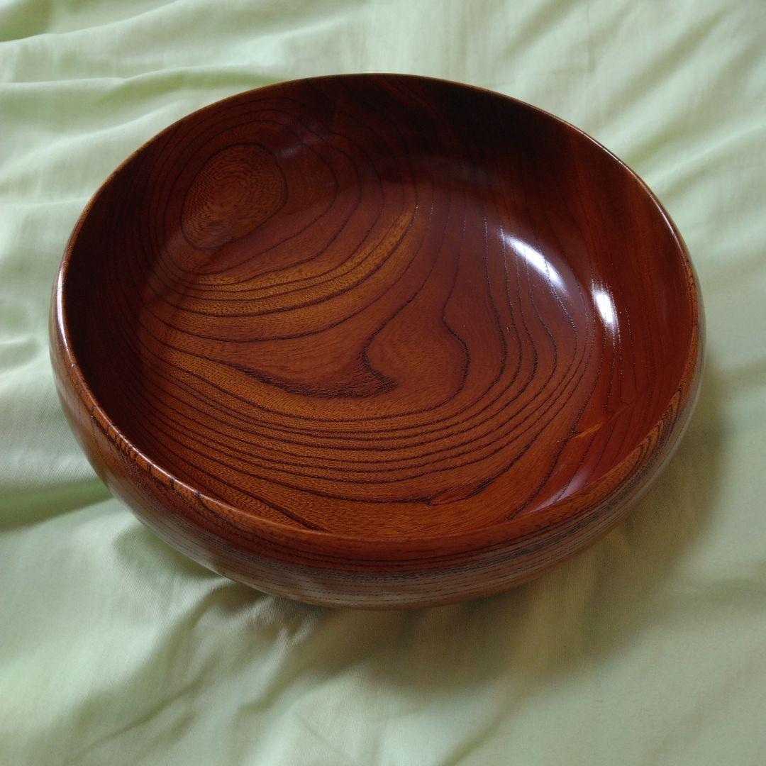 大×1小×5セット小田原漆器　欅（けやき）くりぬき　ボウル型