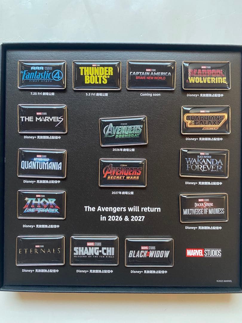 MARVEL STUDIOS アベンジャーズ ピンバッジセット