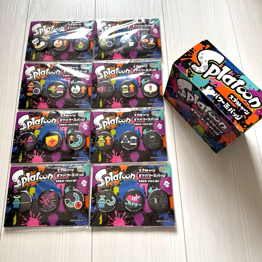 入手困難!!スプラトゥーン ギアパワー缶バッジ フルコンプ 24個 新品未開封