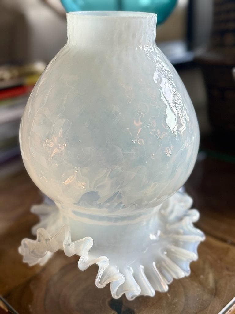 ⑧　希少　ムラーノガラス　ランプシェード　美しい繊細な光