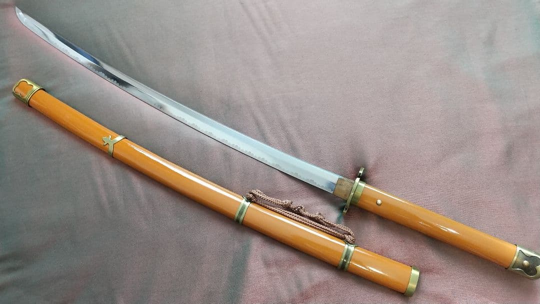 【金属刀身】髭切 模造刀 武具 日本刀 刀剣乱舞 コスプレ 太刀 模擬刀 刀剣