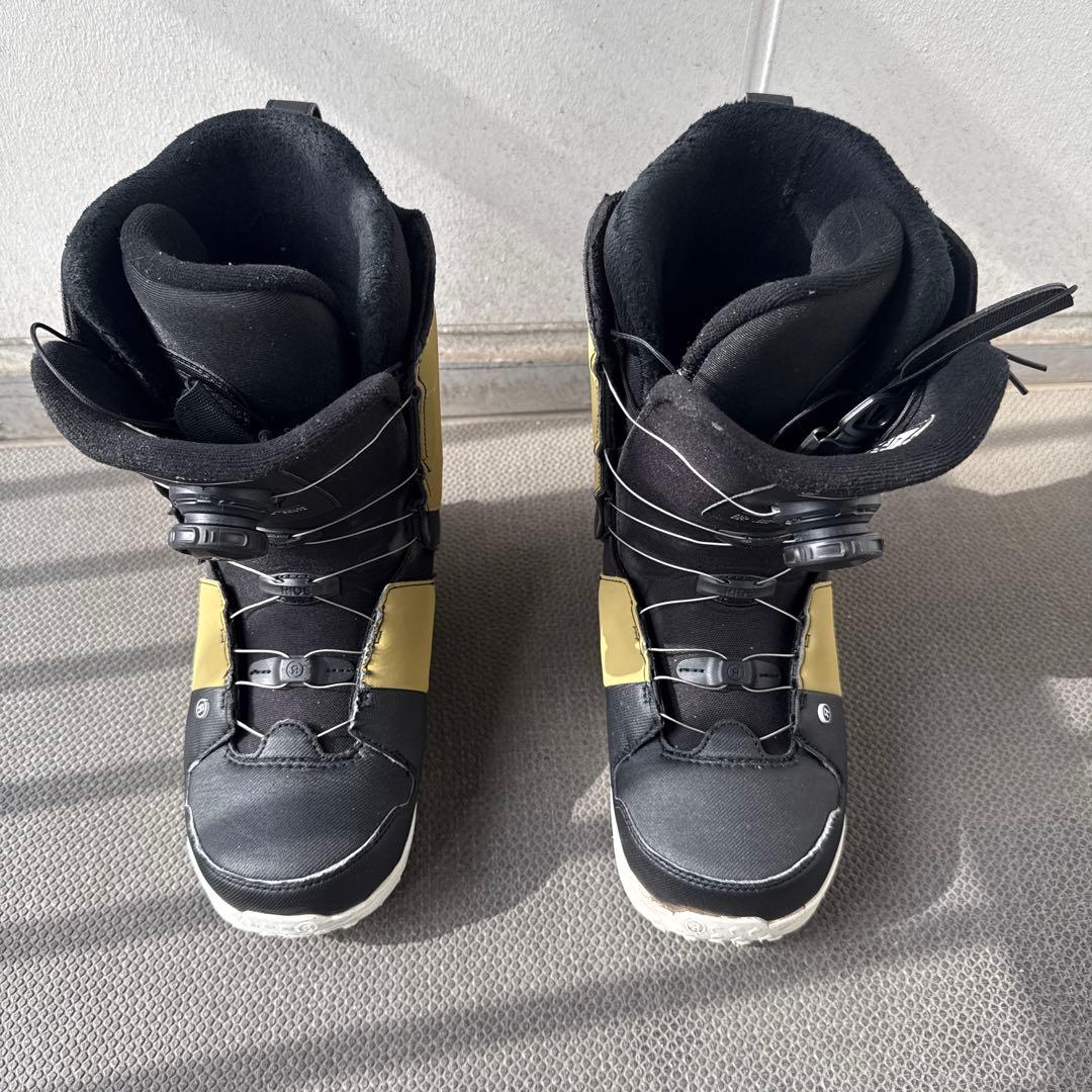 スノーボードブーツ 黒/黄 ボアシステム