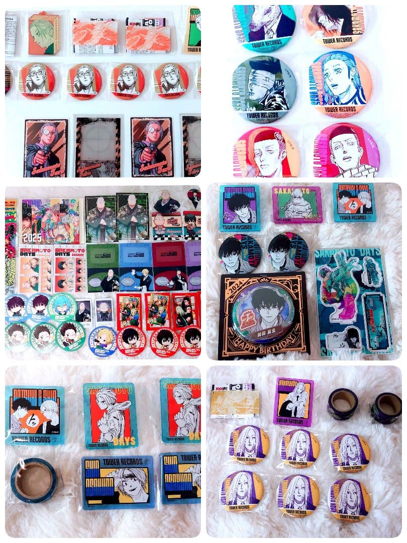 大特価 大人気 アニメ グッズ アクリルスタンド 缶バッジ紙類雑貨大量まとめ売り