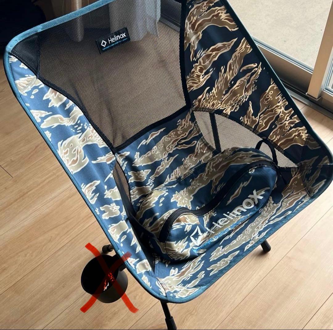 ヘリノックス タイガーカモ　穴あきあり　チェアワン　ロッキングフット　セット