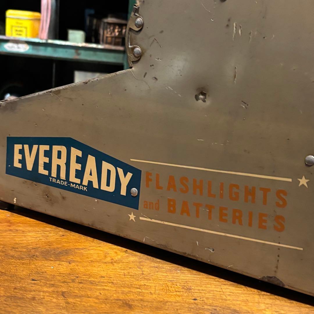 アンティーク雑貨 USA VINTAGE EVEREADY store display 50s