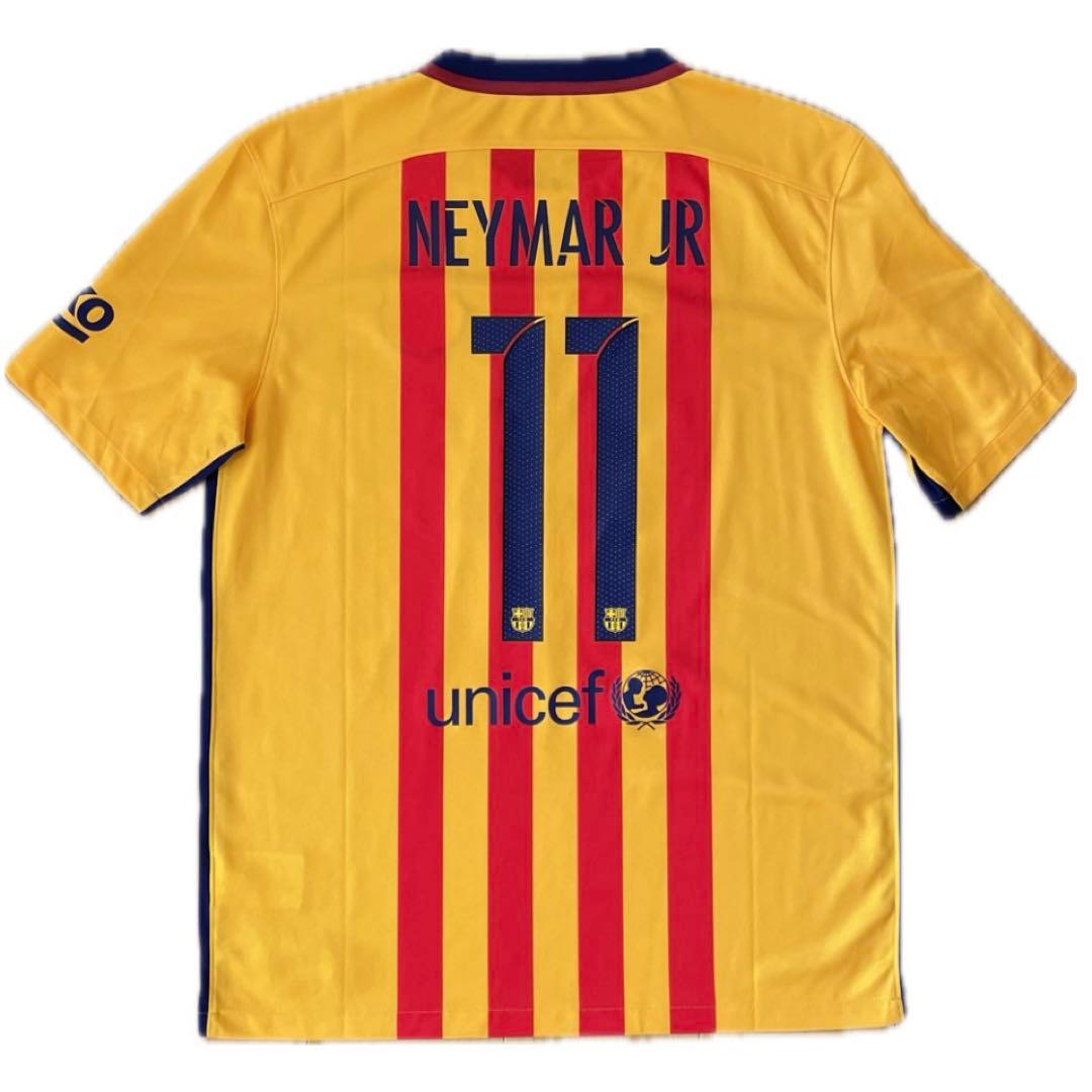 バルセロナ15/16 ネイマール　アウェイユニフォーム　サイズL