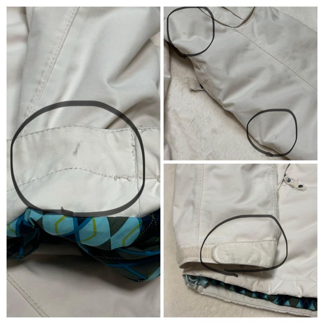 THE NORTH FACE レディース スノージャケット 白 アーガイル柄