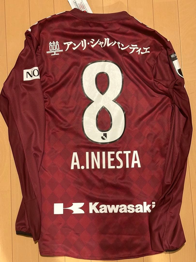 ヴィッセル神戸　長袖　オーセンティック　ユニフォーム　イニエスタ