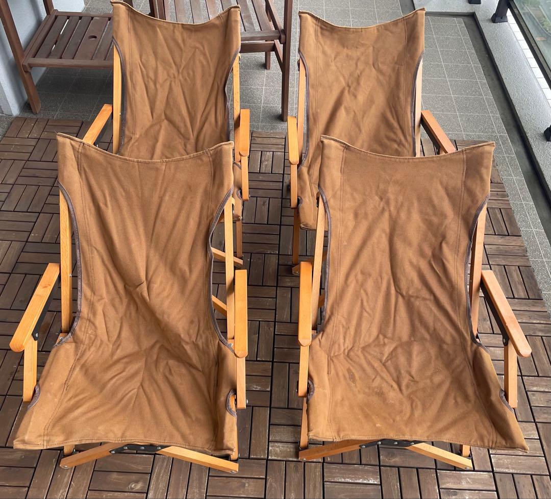 『値下げ』4脚セット　ウッドハイバックローチェア　anoba